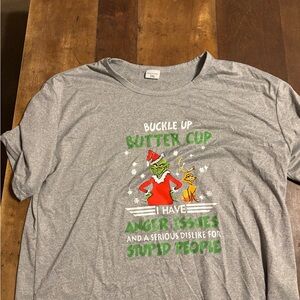 Gray Graphic Tee with Fun Print